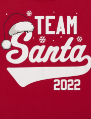 Unisex Matching Family Baby And Toddler Team Santa Graphic Tee