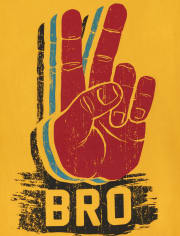 Camiseta con estampado Bro para niños