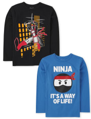 Boys Ninja Graphic Tee 2-Pack