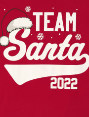 Camiseta gráfica del equipo de Papá Noel unisex para adultos