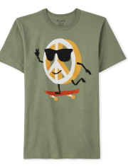 Boys Peace Sign Graphic Tee