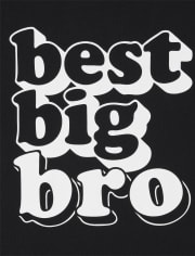 Camiseta estampada Best Big Bro para niños