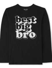 Camiseta estampada Best Big Bro para niños
