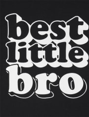 Camiseta estampada Best Little Bro para niños