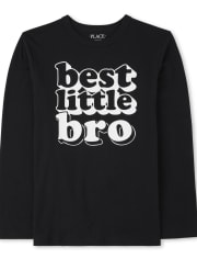 Camiseta estampada Best Little Bro para niños