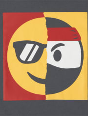 Boys Ninja Happy Face Graphic Tee