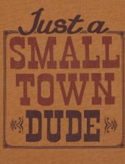 Camiseta estampada Small Town Dude para niños