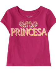 Baby And Toddler Girls Princesa Graphic Tee