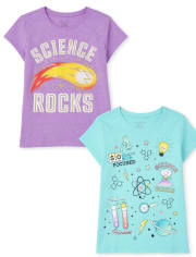 Girls Science Graphic Tee 2-Pack