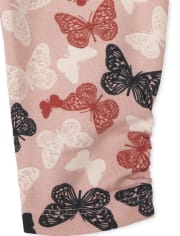 Baby Girls Butterfly Ruffle Pants 2-Pack