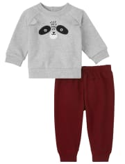 Baby Boys Raccoon 2-Piece Playwear Set