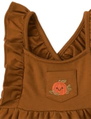 Baby Girls Pumpkin 2-Piece Playwear Set
