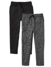 Lot de 2 pantalons de performance chinés pour garçon