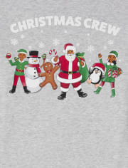 Unisex Kids Matching Family Christmas Crew Plaid Snug Fit Cotton Pajamas