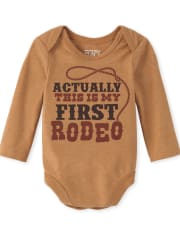 Baby Boys First Rodeo Graphic Bodysuit