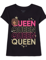 Camiseta con estampado Queen para niñas