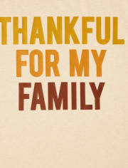 Unisex Adult Matching Family Thankful Graphic Tee