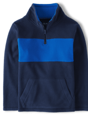 Jersey de polar con media cremallera Colorblock Glacier para niños