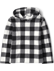 Sweat à capuche en molleton imprimé pour filles