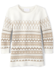 Baby And Toddler Girls Fairisle Sweater Dress