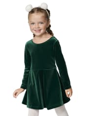 Baby And Toddler Girls Velour Dress