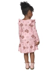 Baby And Toddler Girls Western Tiered Dress