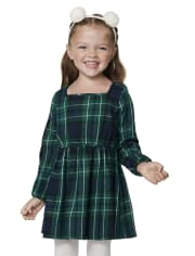 Toddler Girls Plaid Dress