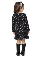 Baby And Toddler Girls Glitter Heart Everyday Dress
