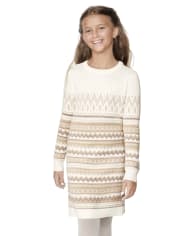 Girls Fairisle Sweater Dress