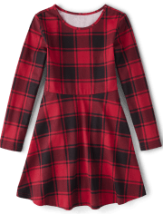 Girls Print Skater Dress
