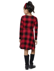 Girls Print Skater Dress