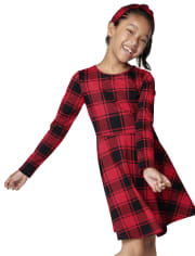 Girls Print Skater Dress