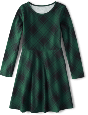 Girls Print Skater Dress