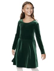 Girls Velour Dress