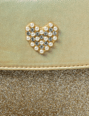 Sac cœur scintillant pour fille