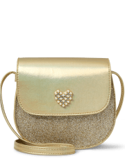 Sac cœur scintillant pour fille
