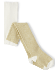 Girls gold tights deals