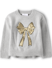 Toddler Girls Sequin Sweater