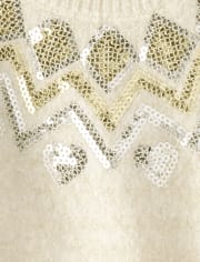 Suéter de lentejuelas para niñas pequeñas