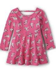 Baby And Toddler Girls Dog Cut Out Everyday Dress