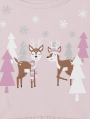 Toddler Girls Reindeer 2-Piece Set