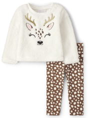 Toddler Girls Reindeer 2-Piece Set