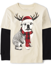 Boys Graphic 2 In 1 Top