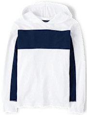 Boys Colorblock Hooded Top