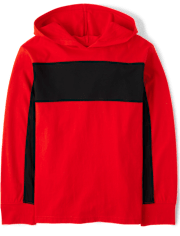 Boys Colorblock Hooded Top