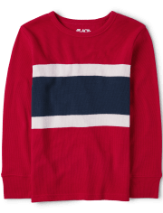 Boys Colorblock Thermal Top