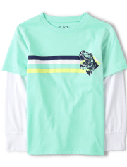 Camiseta Dino 2 en 1 para niños