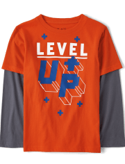 Boys Level Up 2 In 1 Top