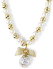 Conjunto de collar y pulsera con cuentas de perlas Shakey para niñas
