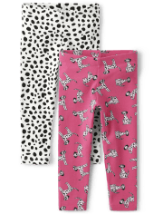 Toddler Girls Print Leggings 2-Pack